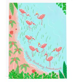 Ramus & Co Flamingo Party Birthday Card