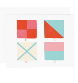 Ramus & Co Love Nautical Flags Card