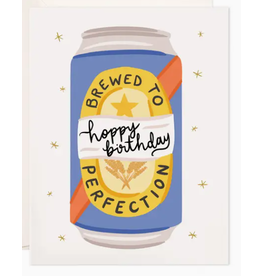Bloomwolf Studio Brewed Beer Birthday Card