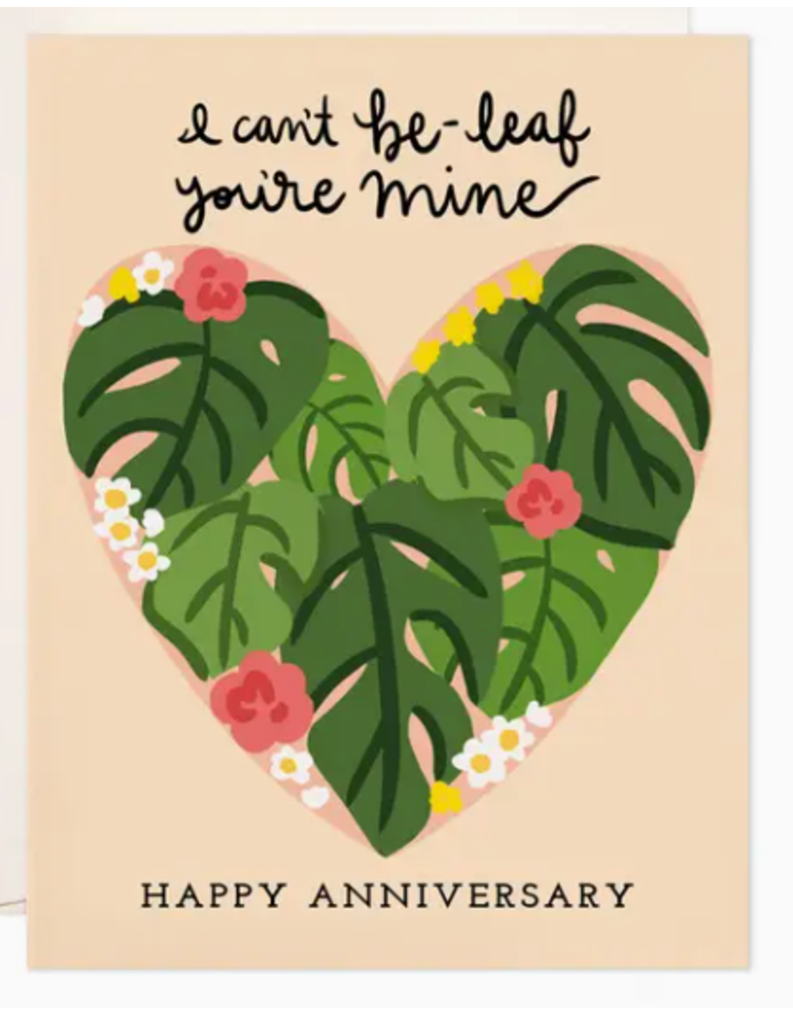 Bloomwolf Studio Can't Beleaf Anniversary Card