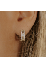 Sahira Jewelry Flash Huggies Earrings in Gold