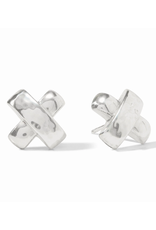 Julie Vos Catalina X Stud Earring in Silver by Julie Vos