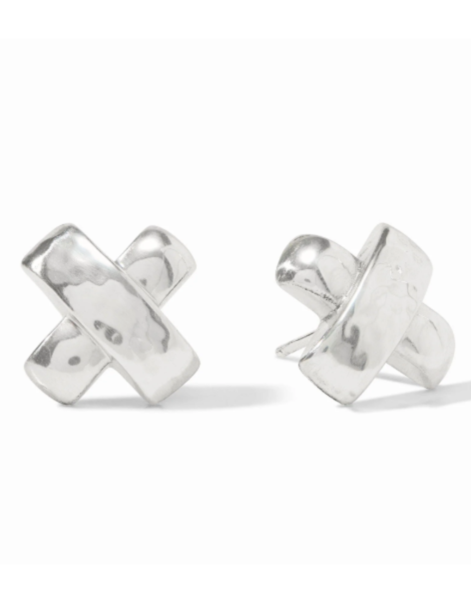 Julie Vos Catalina X Stud Earring in Silver by Julie Vos