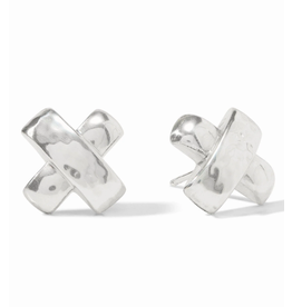 Julie Vos Catalina X Stud Earring in Silver by Julie Vos