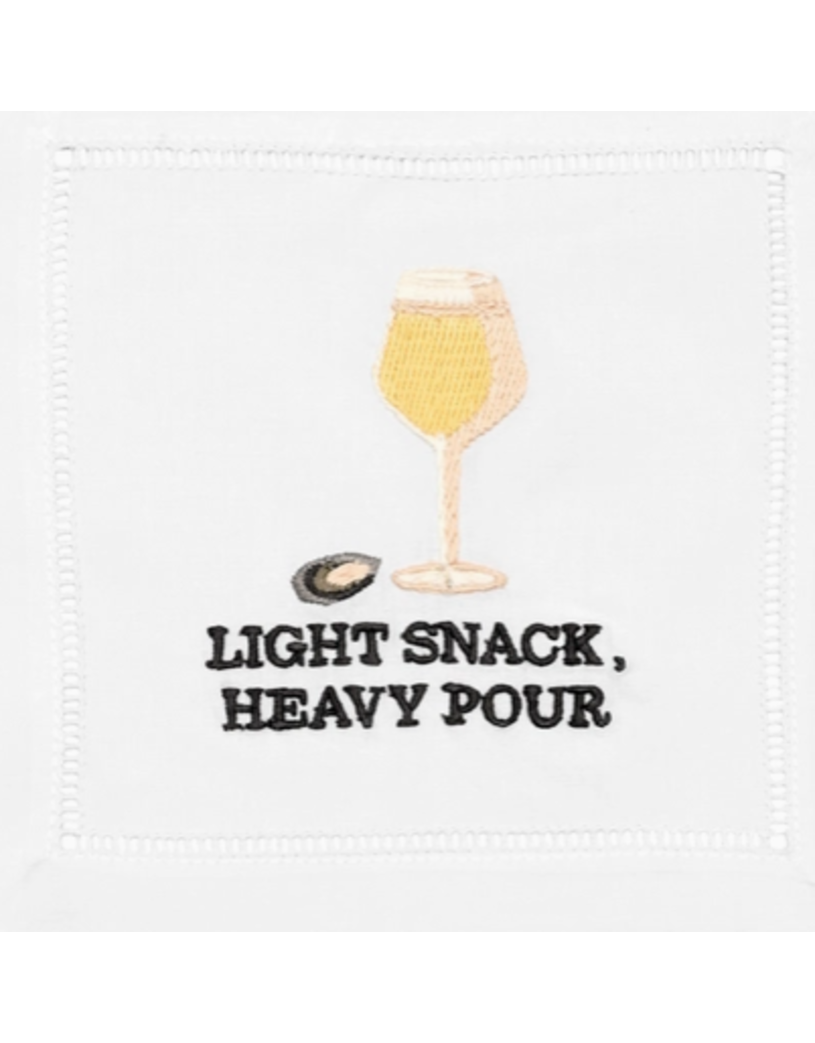 August Morgan Light Snack, Heavy Pour Cocktail Napkin - Set of 4