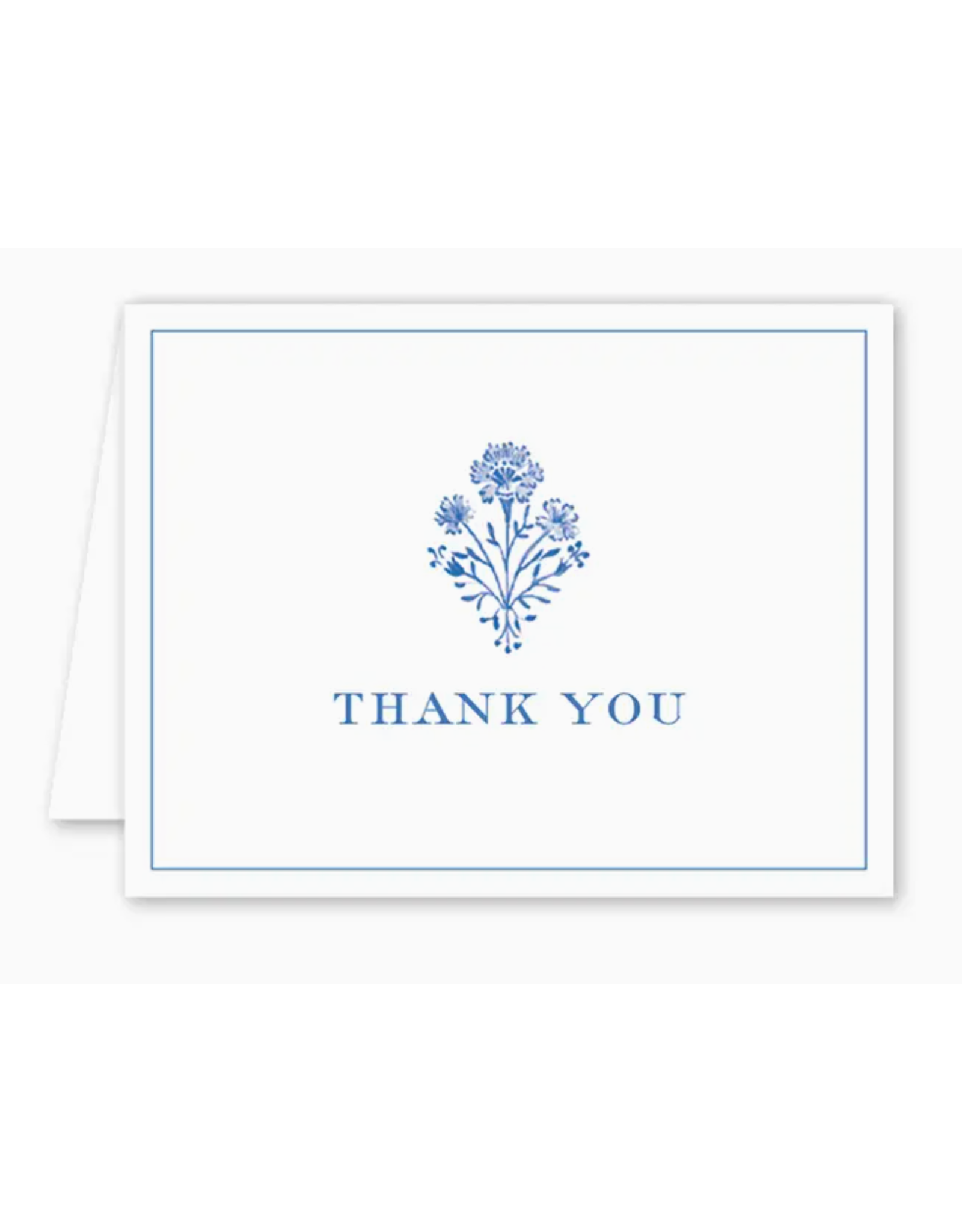 Dogwood Hill Chinoiserie Blockprint Thank You Card Boxed Set of 8