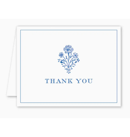 Dogwood Hill Chinoiserie Blockprint Thank You Card Boxed Set of 8