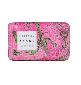 Mistral Marble Luxe Bar Soap in Peony
