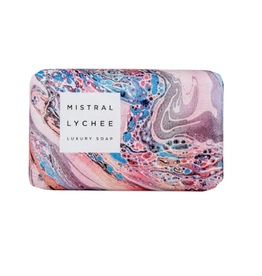 Mistral Marble Luxe Bar Soap in Lychee Rose