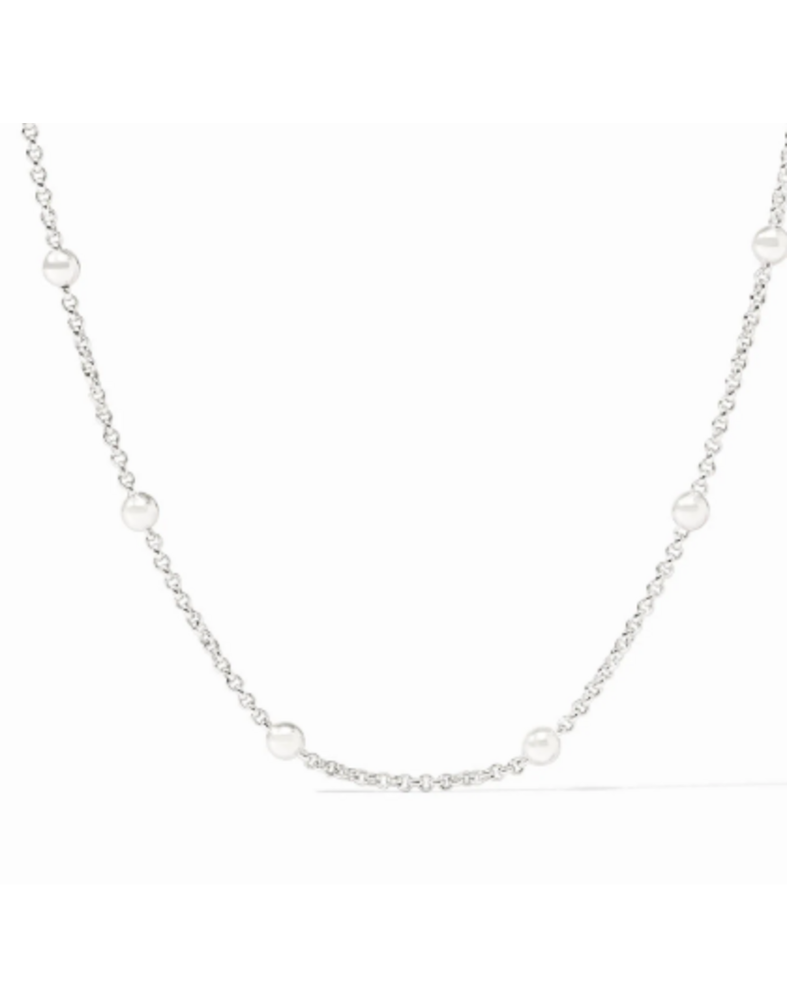 Julie Vos Solara Delicate Station Necklace 43.5 " in Silver by Julie Vos