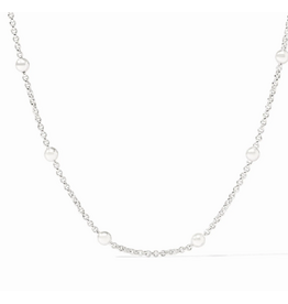 Julie Vos Solara Delicate Station Necklace 43.5 " in Silver by Julie Vos
