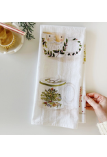 Emily Lex Studio Christmas Mugs Tea Towel
