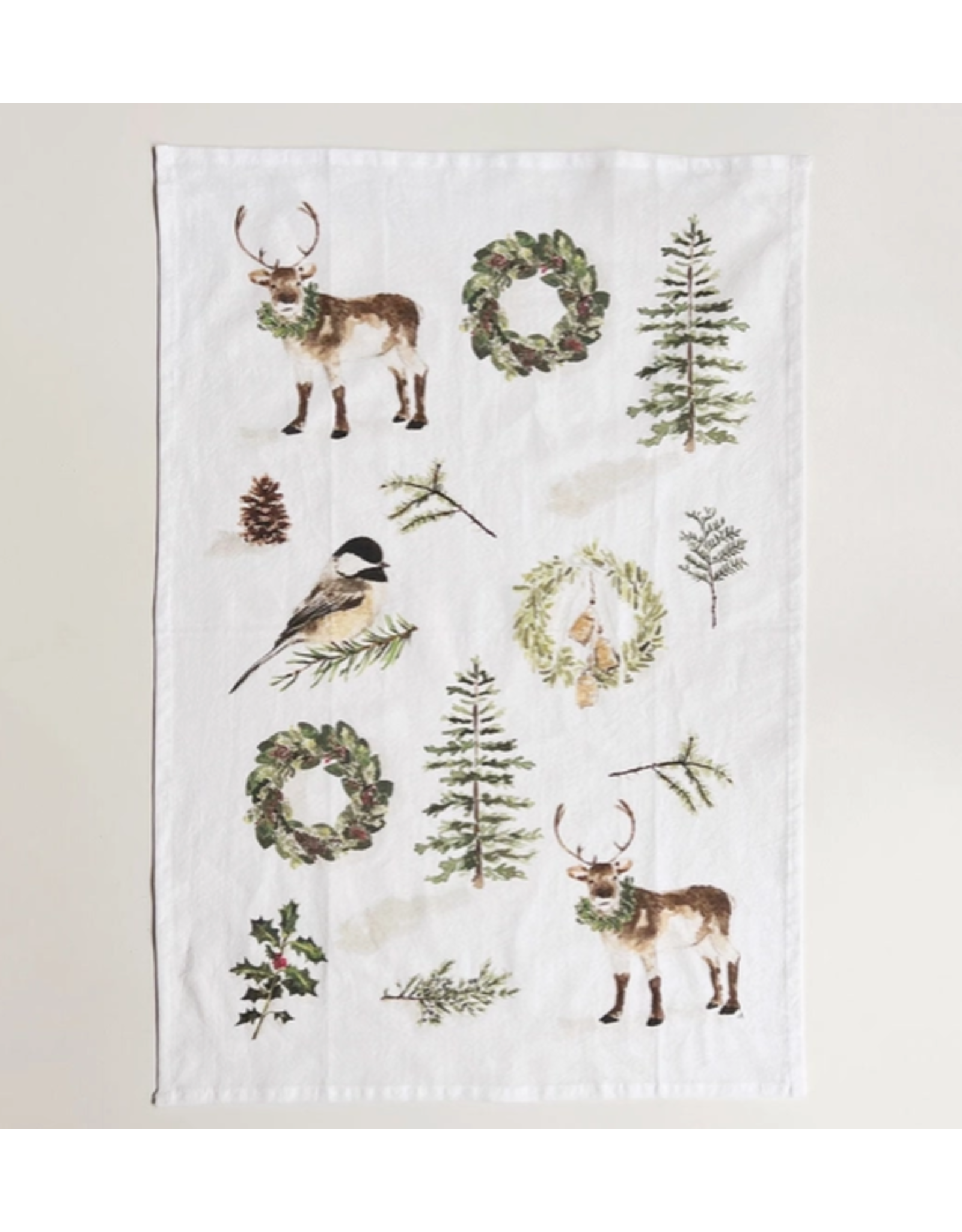 Emily Lex Studio Evergreen Christmas Tea Towel