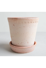 Bergs Potter 6.3" (16cm) Helena Pot in Rose + Saucer by Bergs Potter Bergs Potter 6.3" (16cm) Helena Pot in Rose + Saucer by Bergs Potter