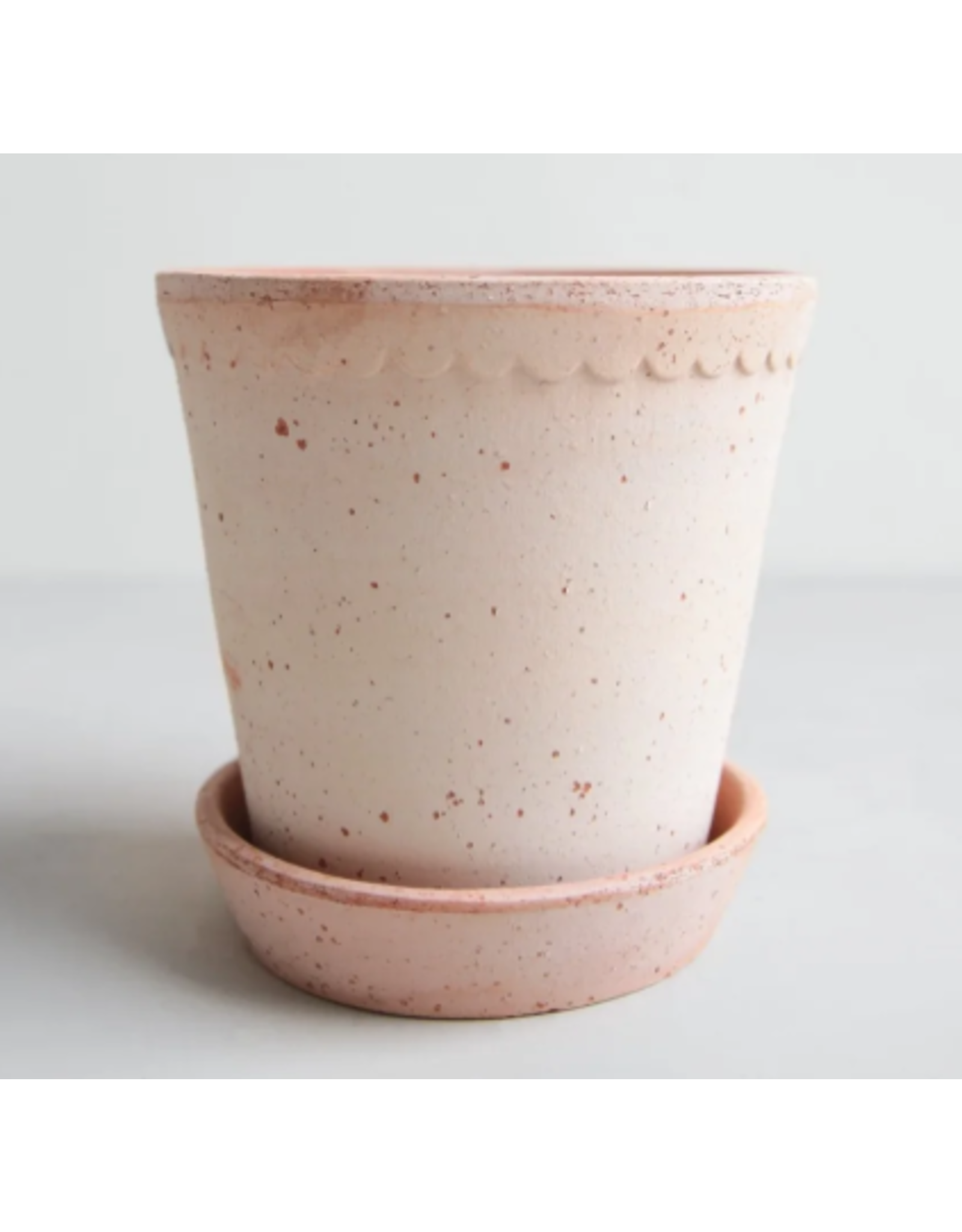 Bergs Potter 6.3" (16cm) Helena Pot in Rose + Saucer by Bergs Potter