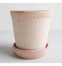 Bergs Potter 6.3" (16cm) Helena Pot in Rose + Saucer by Bergs Potter