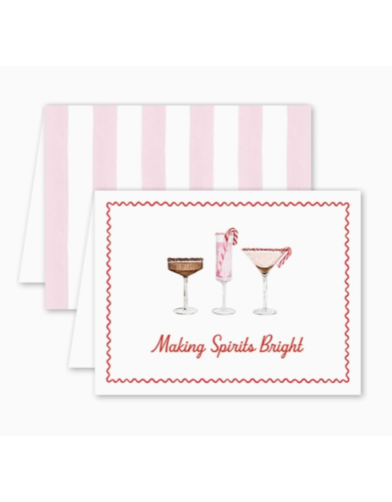 Dogwood Hill Pink Peppermint Spirits Card