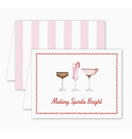 Dogwood Hill Pink Peppermint Spirits Card