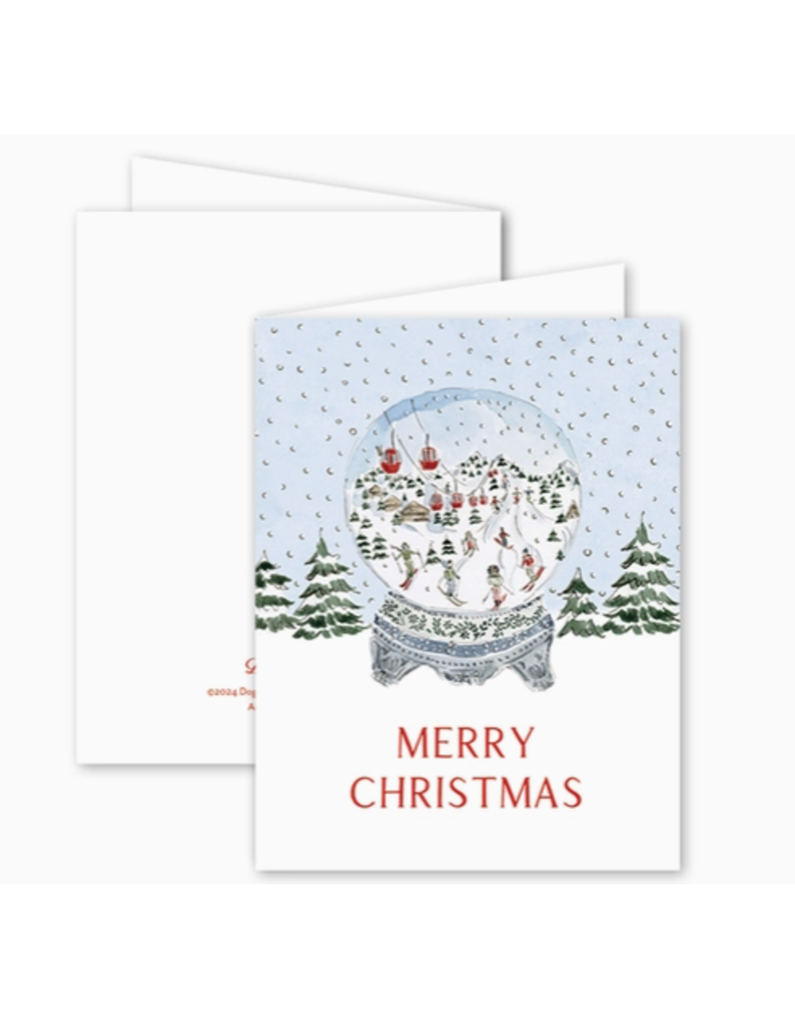 Dogwood Hill Snowglobe Merry Christmas Boxed - Set of 8