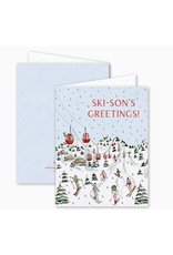 Dogwood Hill Snow Globe Ski Card