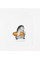 Dear Hancock Hanukkah Penguin Card