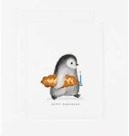 Dear Hancock Hanukkah Penguin Card
