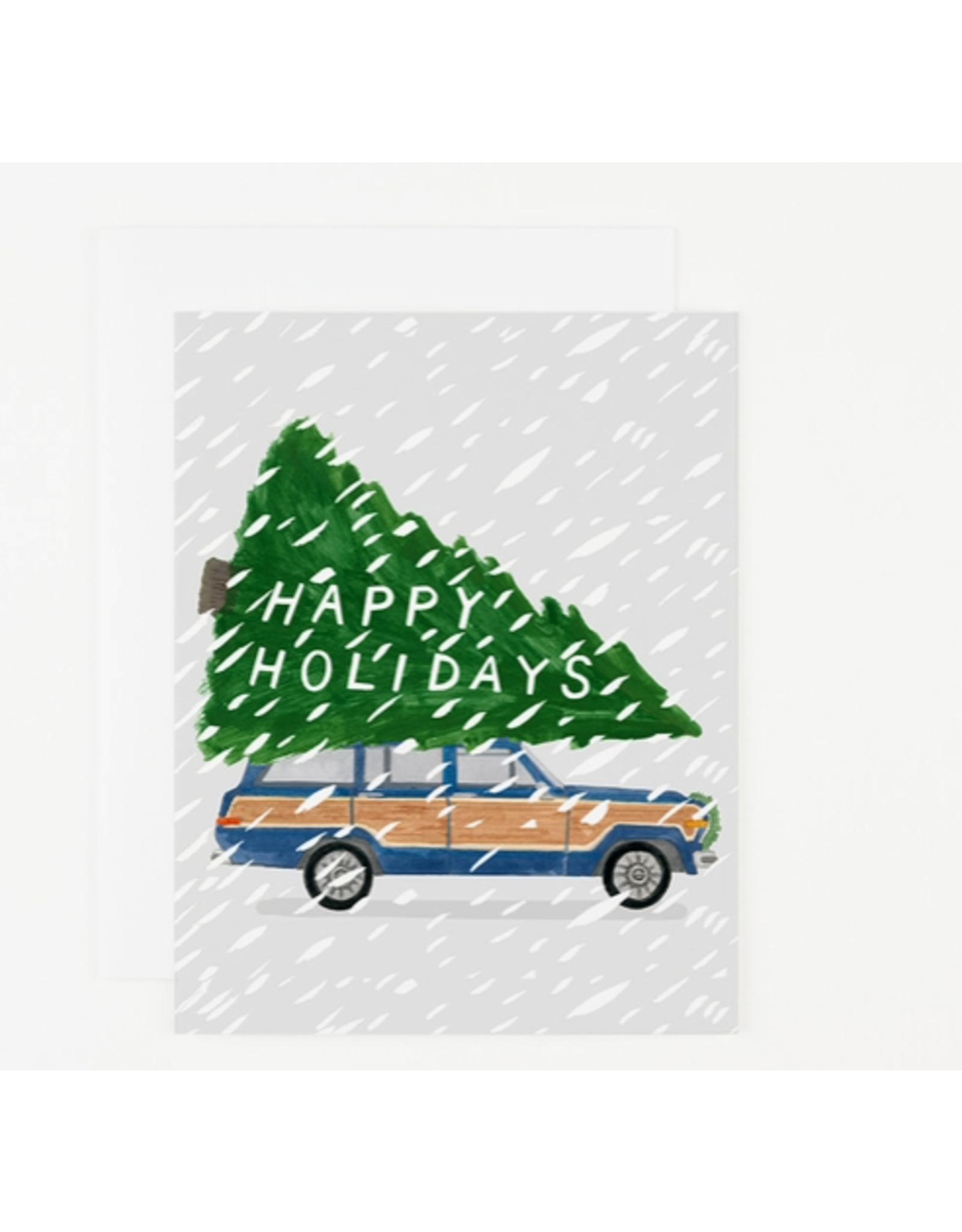 Dear Hancock Happy Holidays Wagoneer Card