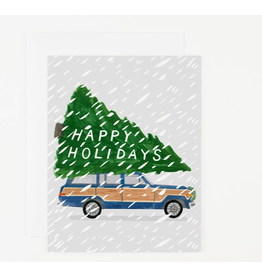 Dear Hancock Happy Holidays Wagoneer Card