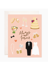 Bloomwolf Studio Just Married Always & Forever Card