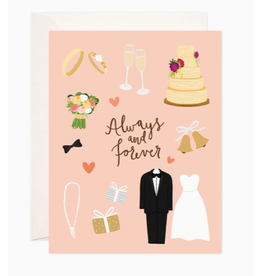 Bloomwolf Studio Just Married Always & Forever Card