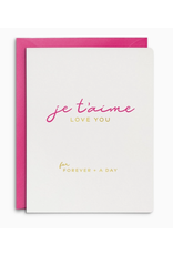 Smitten on Paper Je'Taime Greeting Card