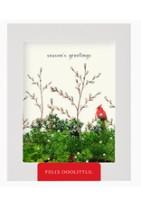 Felix Doolittle Cardinal & Evergreen Boxed Cards - Set of 8