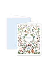 Dogwood Hill Woodland Baby Blue Card
