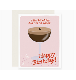 Slightly Stationery Espresso Tini Bit Older Birthday Card