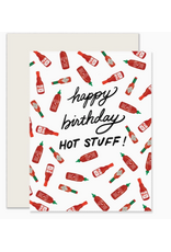 Slightly Stationery Hot Stuff Bottles Birthday Card