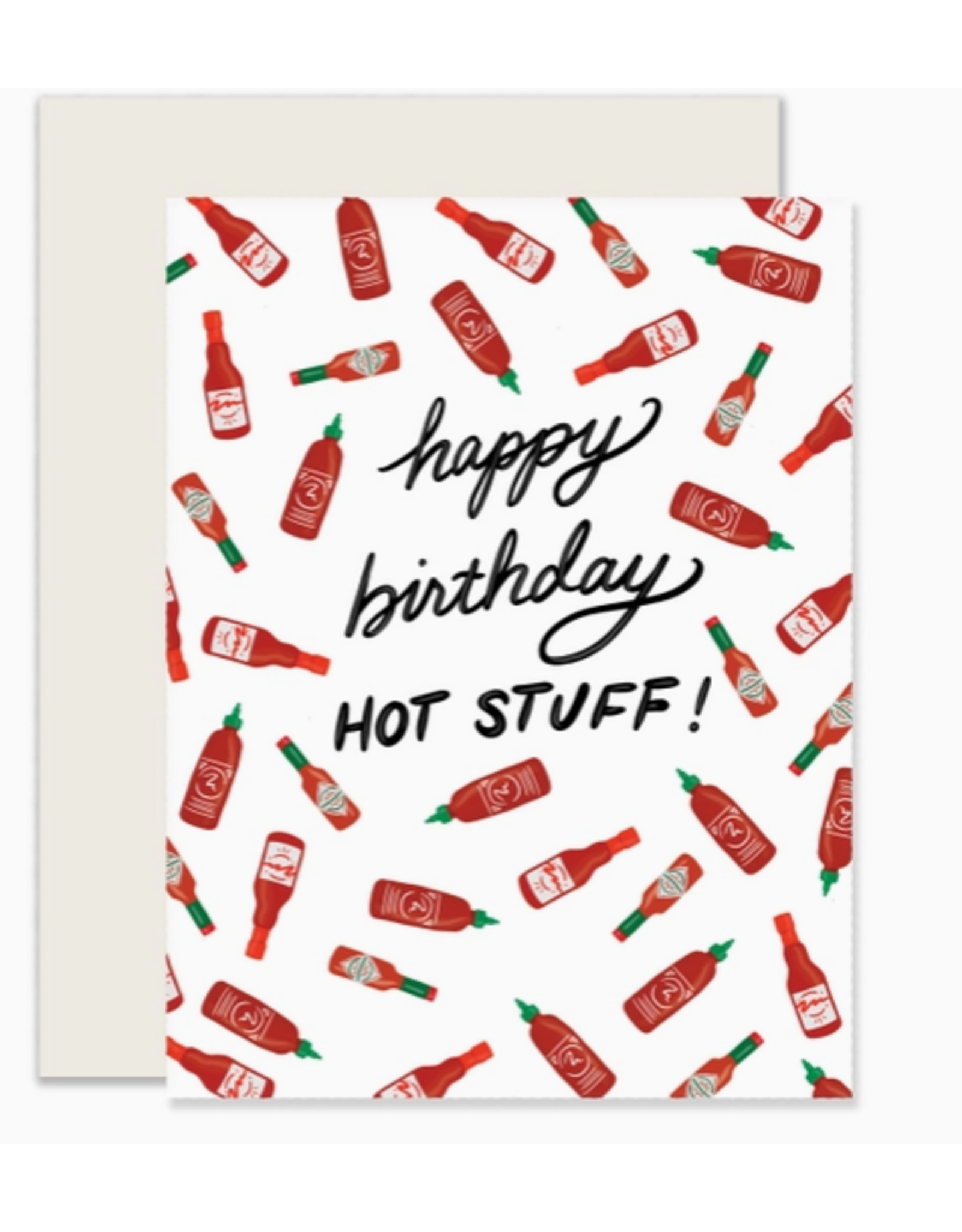 Slightly Stationery Hot Stuff Bottles Birthday Card
