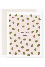 Slightly Stationery Olive You Love Card