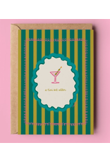 The Shelley Society Tini Bit Older Birthday Stripes Card