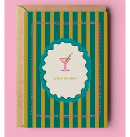 The Shelley Society Tini Bit Older Birthday Stripes Card