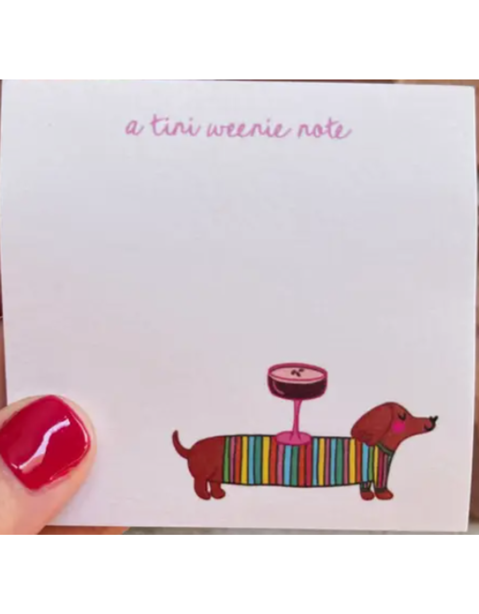 The Shelley Society Tini Weenie Post It Notes