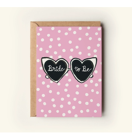 The Shelley Society Bride to Be Sunglasses Card