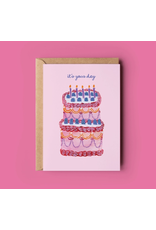 The Shelley Society Your Day Birthday Cake Card