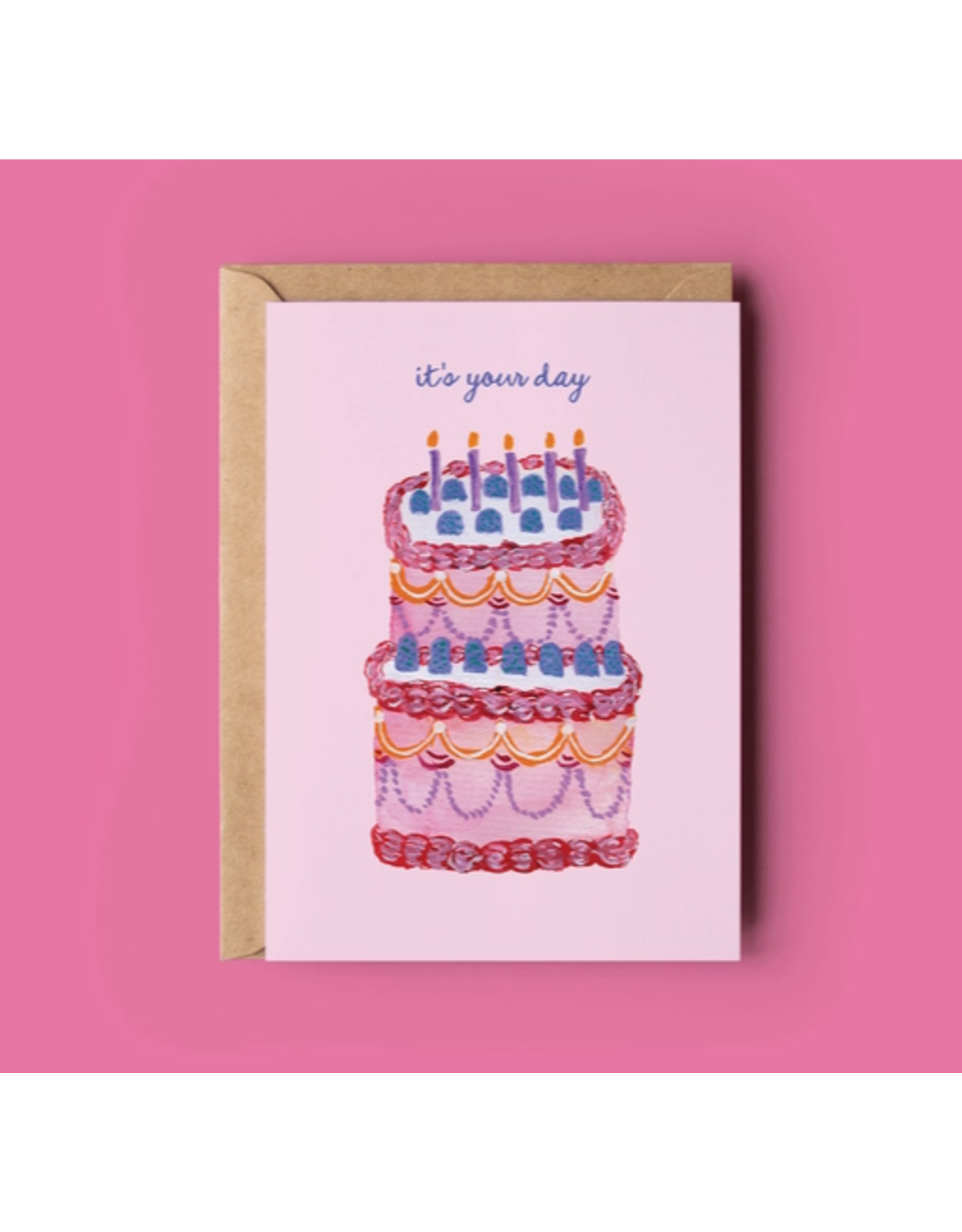 The Shelley Society Your Day Birthday Cake Card