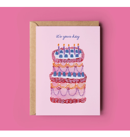 The Shelley Society Your Day Birthday Cake Card