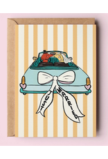 The Shelley Society Just Married Dogs Wedding Card