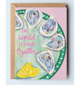 The Shelley Society World is Your Oyster Plate Card