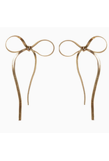 Accessories Shop at Junebug Maxi Gold Duster Bow Earrings