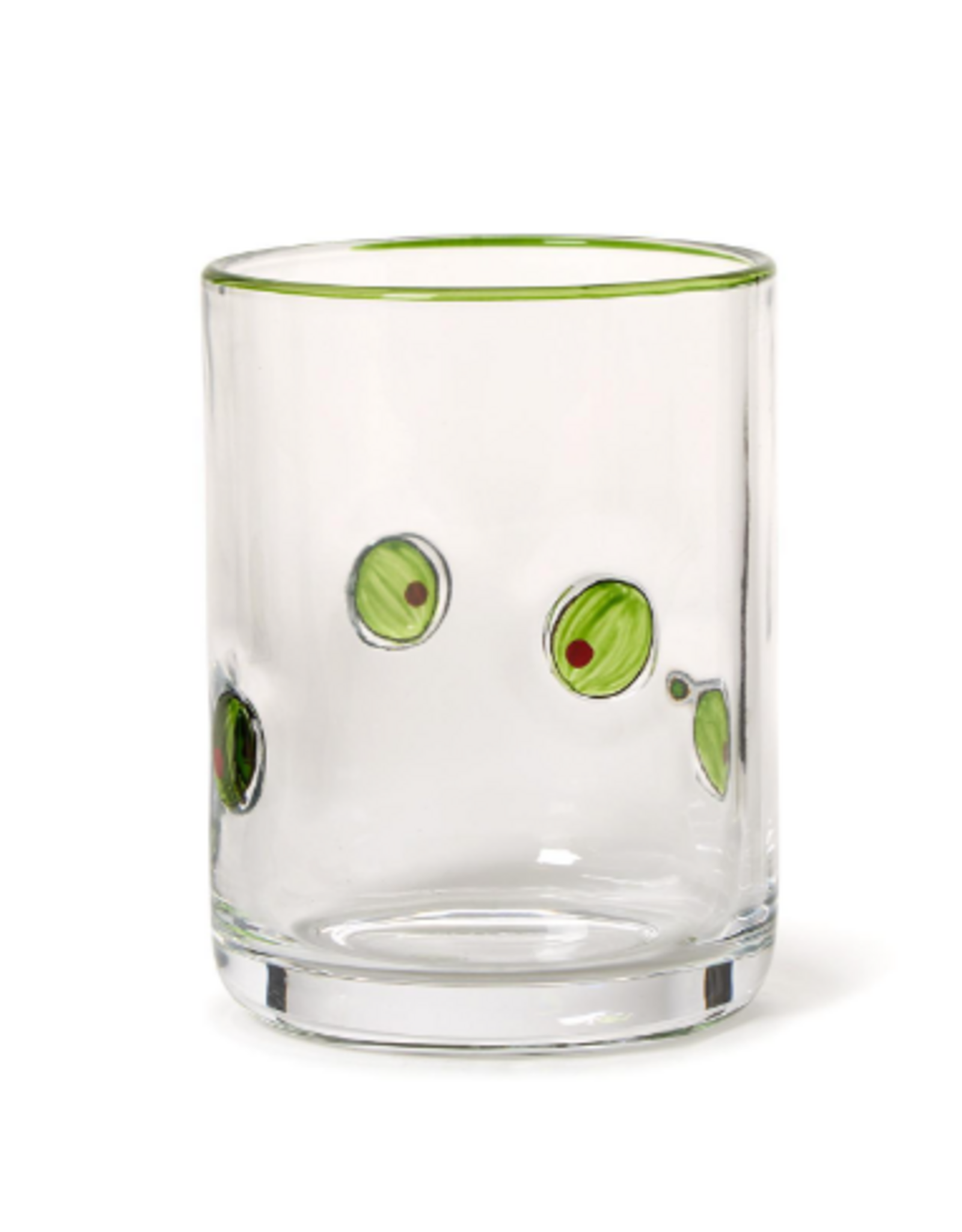 Tabletop Shop at Junebug Double Old Fashion Glass in Olives