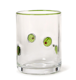 Tabletop Shop at Junebug Double Old Fashion Glass in Olives