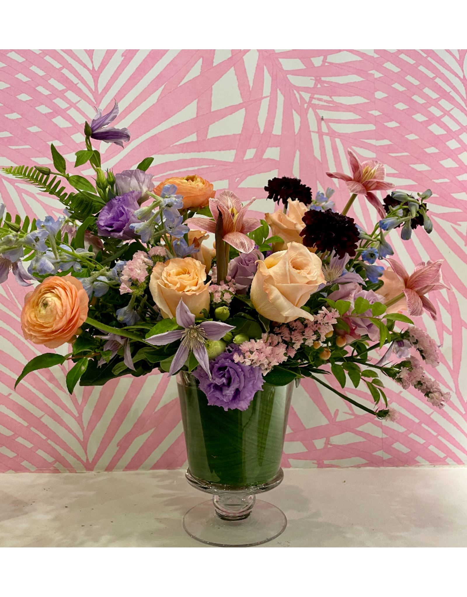 Junebug Full Bloom Colorful Vase Arrangement